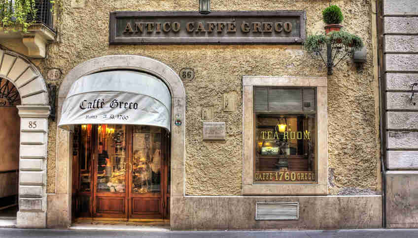 Кафе Greco в Риме