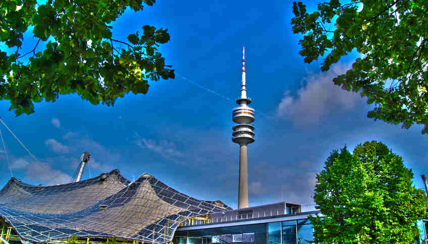 Олимпийская башня в Мюнхене